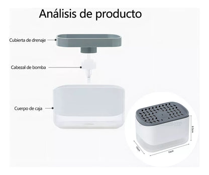 Dispensador De Jabon Para Cocina Esponja