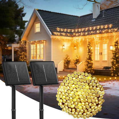 Guirnalda Solar 20 Metros – 170 LED (Promo 2×1 = 40M y 340LED en TOTAL 🤯)