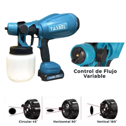 Pulverizador de Pintura Inalámbrica TASBEL™ + 2 Baterías 36V + Cargador
