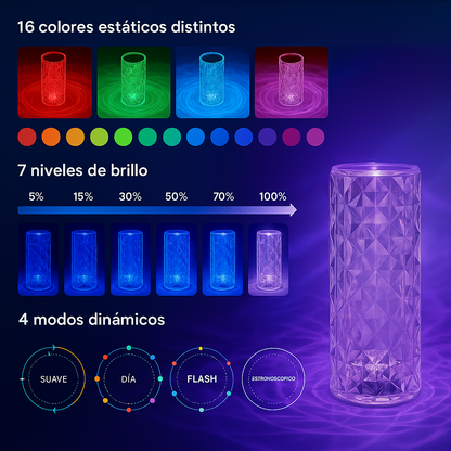 Lampara Cristal Touch