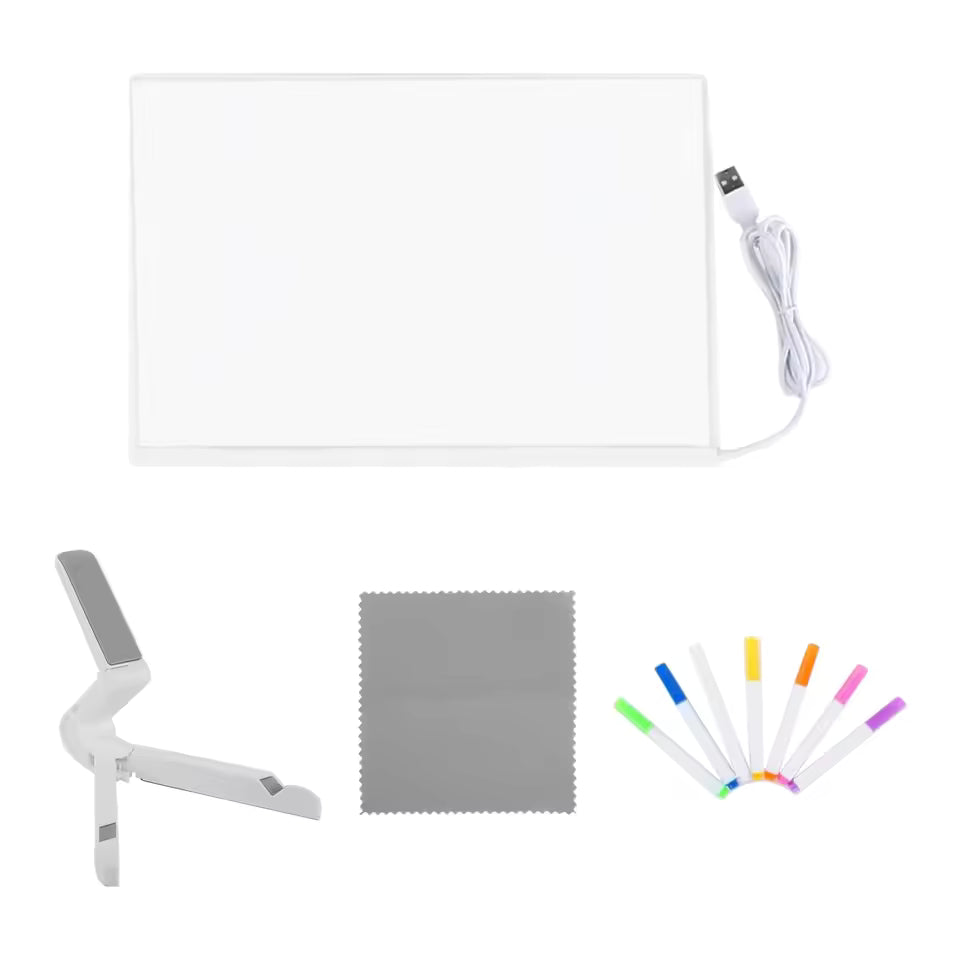 🎁 Pizarra Lampara LED Acrílica + 7 Colores 🌈